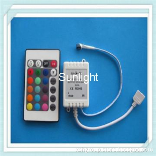 Superb 24key RF 5V/12V/24V wireless rgb led controller dmx